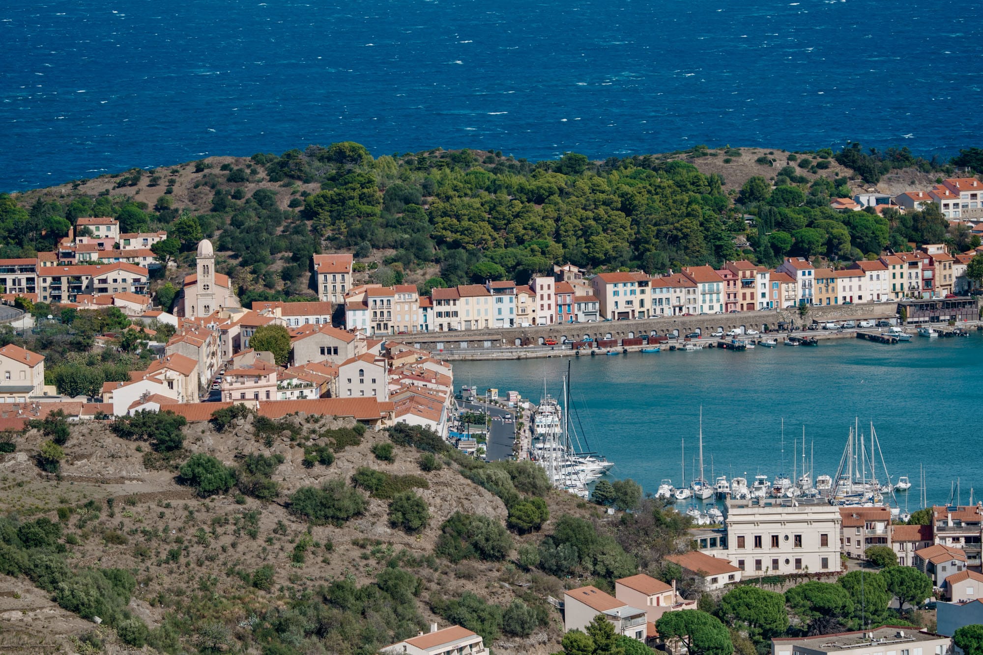 Port Vendres at the sea